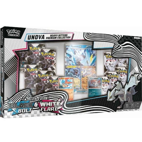 Pokémon Black Bolt/White Flare Unova Heavy Hitters Premium Collection — ouvert en direct
