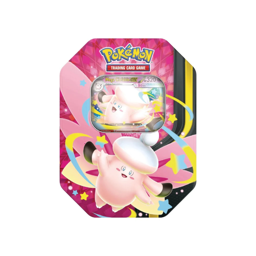 Pokemon Mega Moonlit Tin (Clefable) — ouvert en live