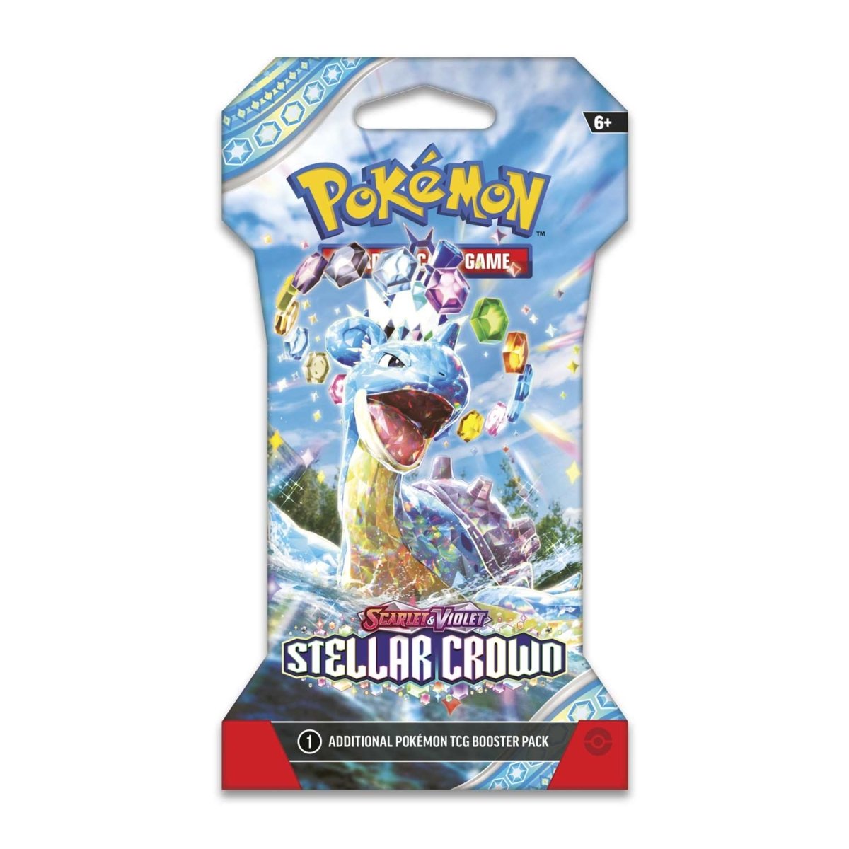 Sleeved Booster Pack Pokémon Stellar Crown — ouvert en direct