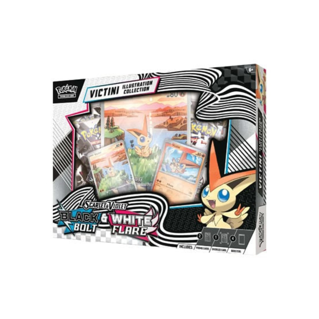 Pokemon Black Bolt/White Flare Victini Illustration Collection — ouvert en live